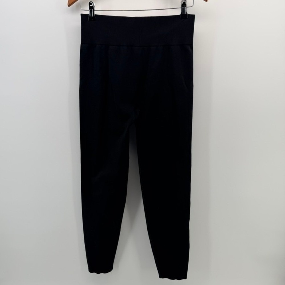 Pink Victorias Secret Seamless High Waist Leggings Size Large Black Ribbed Yoga